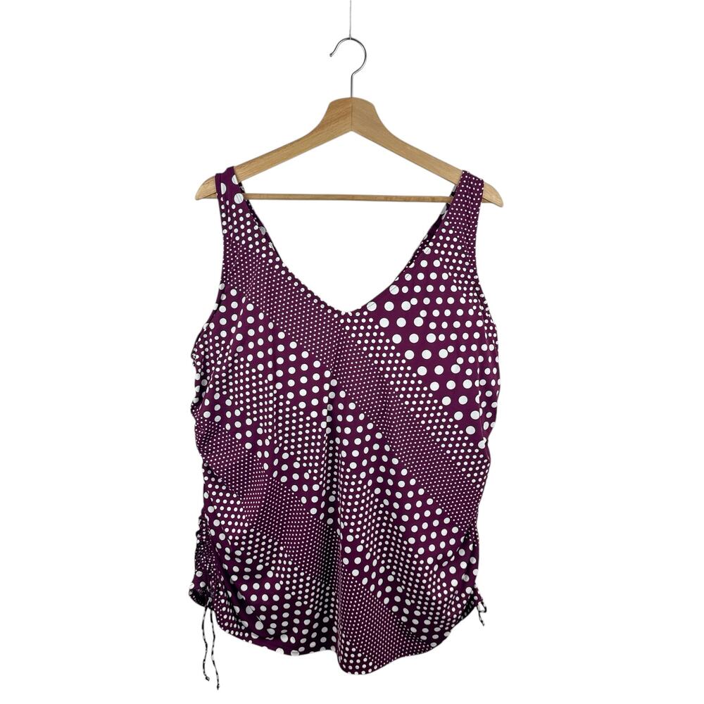 NWT Lands' End Underwire Tankini Swim Top